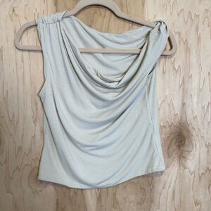 Zara Cream Drape Blouse